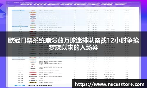 欧冠门票系统崩溃数万球迷排队奋战12小时争抢梦寐以求的入场券